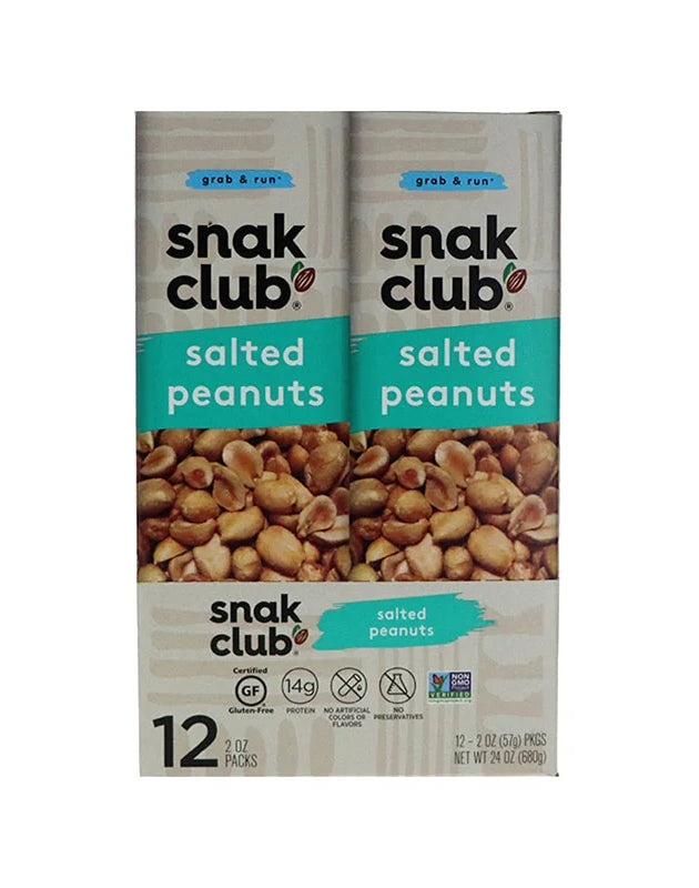Snak Club Salted Peanuts - Tube 12 Count image 0