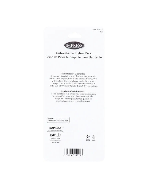 Impress Styling Pick - Plastic - 1 Count Only image 0