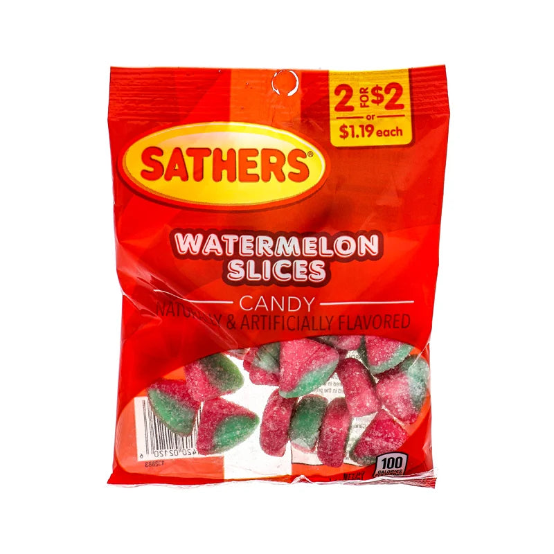 Sathers Watermelon Slices Gummy (12 Count) - 3.5 oz image 0
