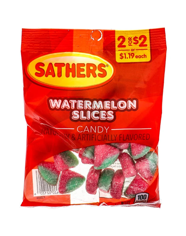 Sathers Watermelon Slices Gummy (12 Count) - 3.5 oz image 0