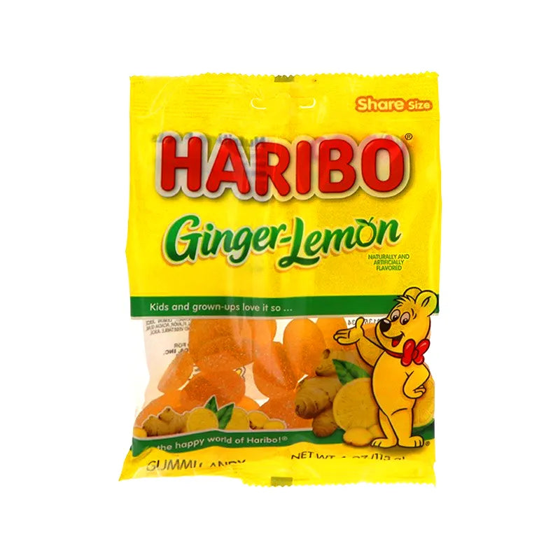 Haribo Ginger-Lemon Gummi Candy 12 Count - 4 oz image 0