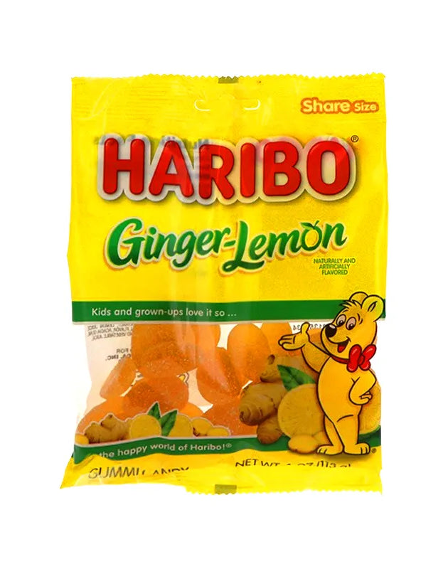 Haribo Ginger-Lemon Gummi Candy 12 Count - 4 oz image 0