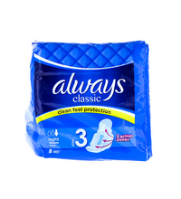 Always Classic Night Pads with Wings 8 Count image 0