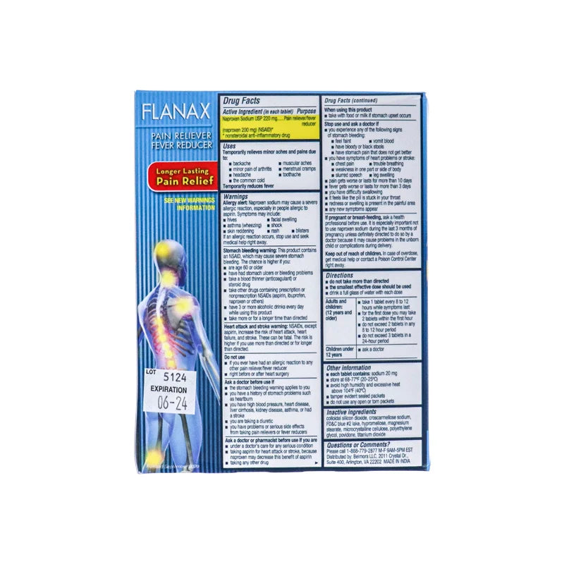 Flanax Pain Relief Tablet 20 Count - (Pack of 2) image 2