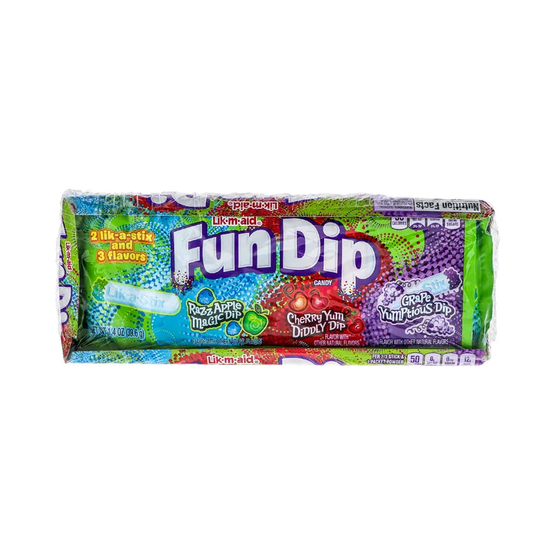 Fun Dip Standard Lik-M-Aid 3 Flavor 24 Count - 1.4 oz image 0