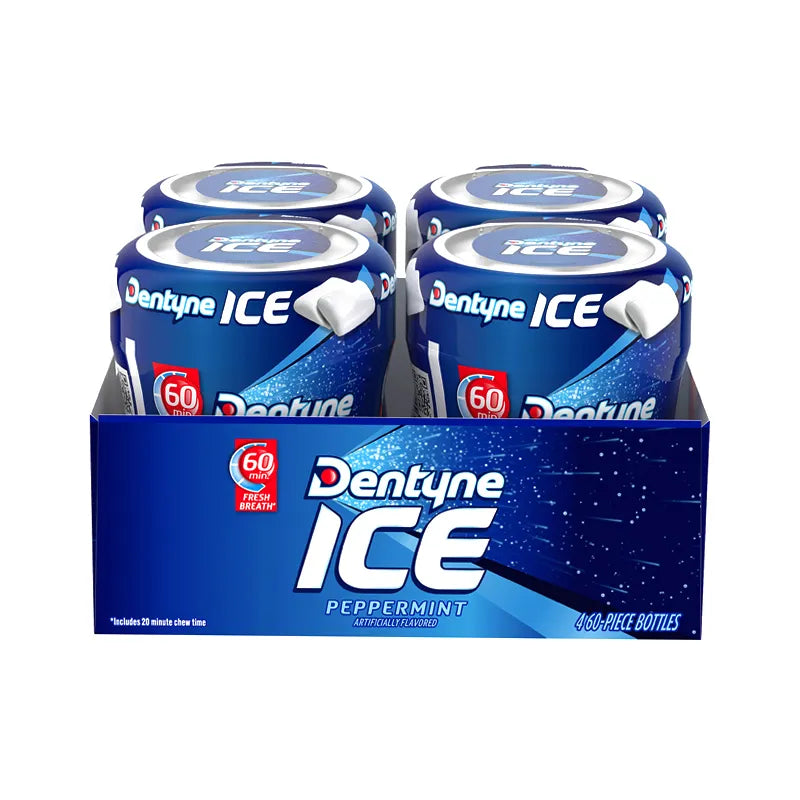 Dentyne Ice Peppermint Sugar Free Gum - Bottles 4 Count - 60 Piece image 0