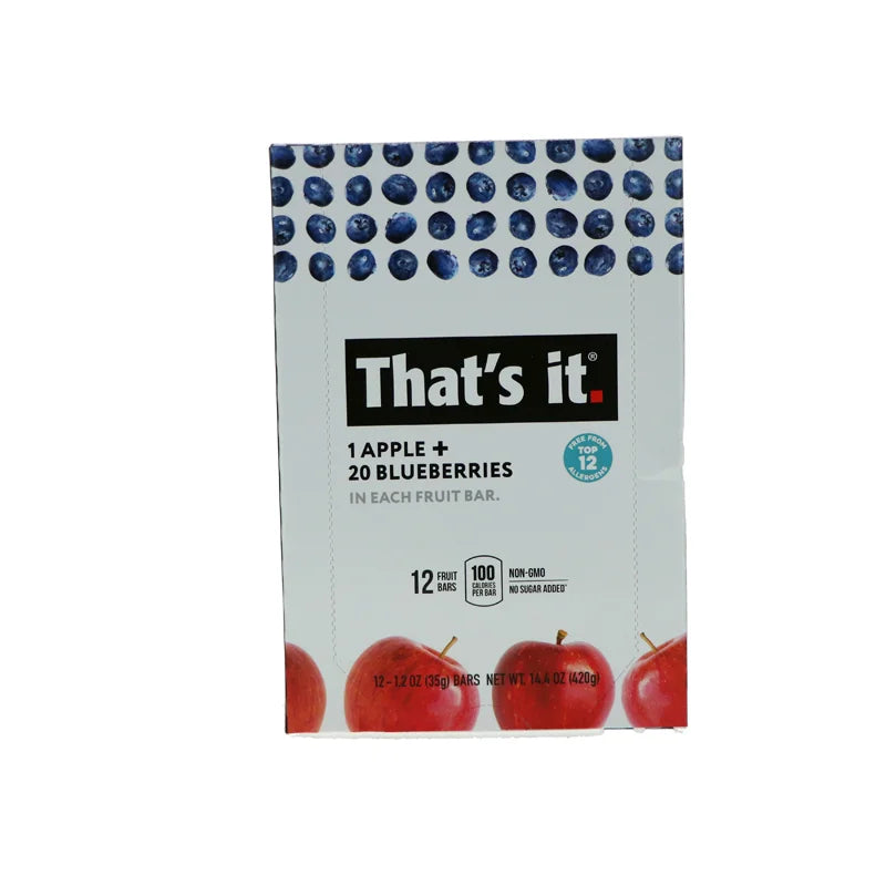 That's It Fruit Bar - Apple and Blueberry 12 Count - 1.2 oz image 0