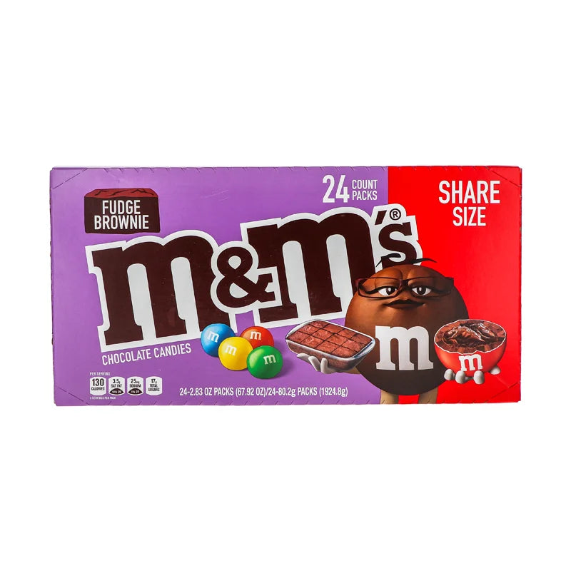 M&M's King Size Fudge Brownie Chocolate Candies 24 Count - 1.41 oz image 0