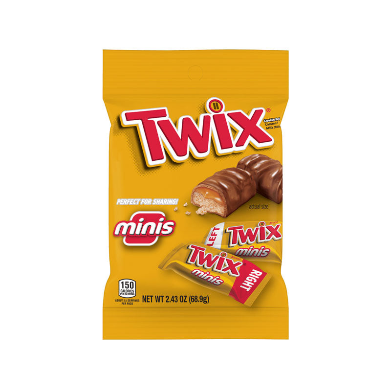 Twix Caramel Minis Candy Bars Bag 99 Count - 35.6 oz image 0
