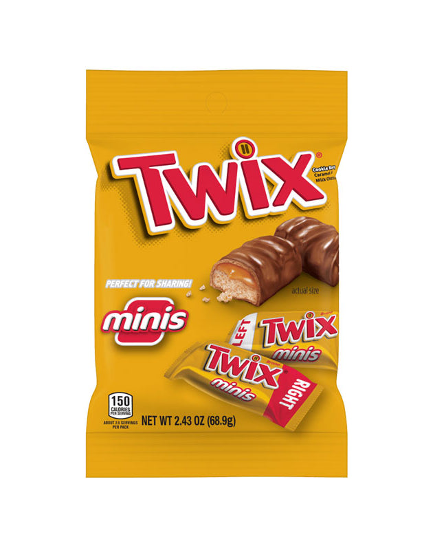 Twix Caramel Minis Candy Bars Bag 99 Count - 35.6 oz image 0
