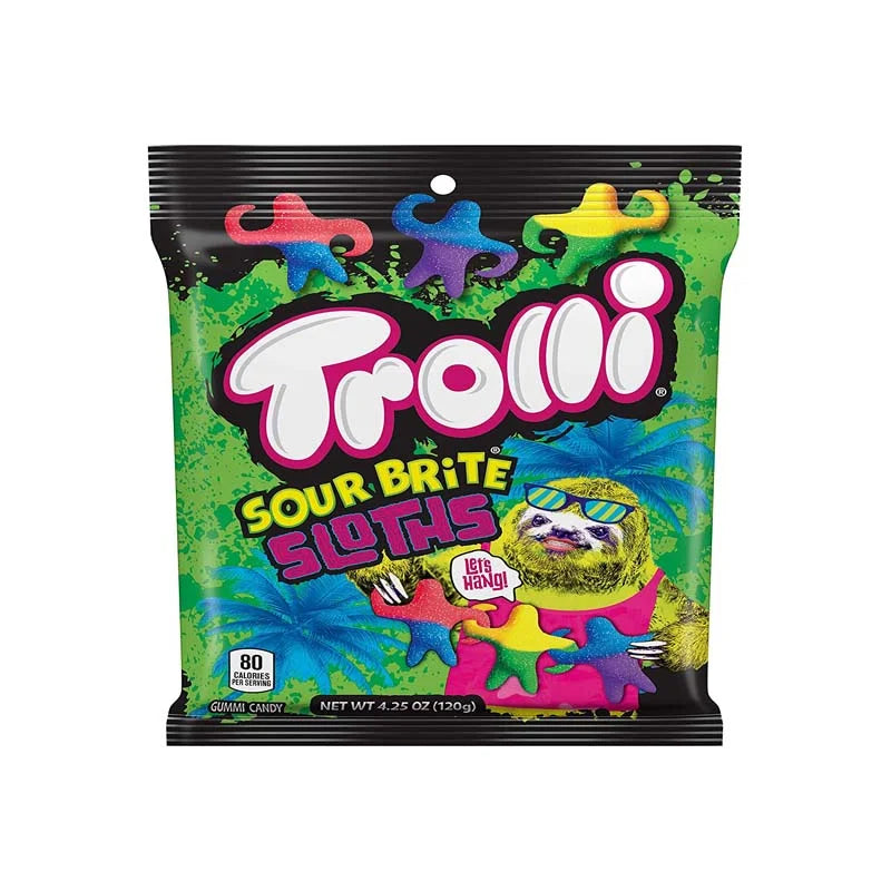 Trolli Sour Brite Sloths 12 Count - 4.25 oz image 0