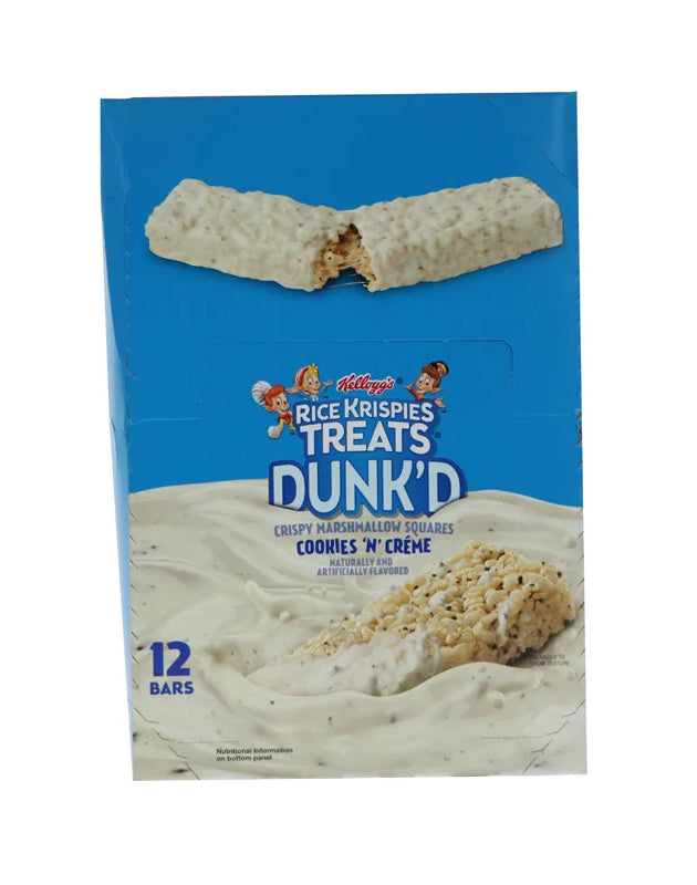 Kelloggs Rice Krispies Treats DunkD Dipped Cookies N Creme 12 Count - 3.1 oz image 0