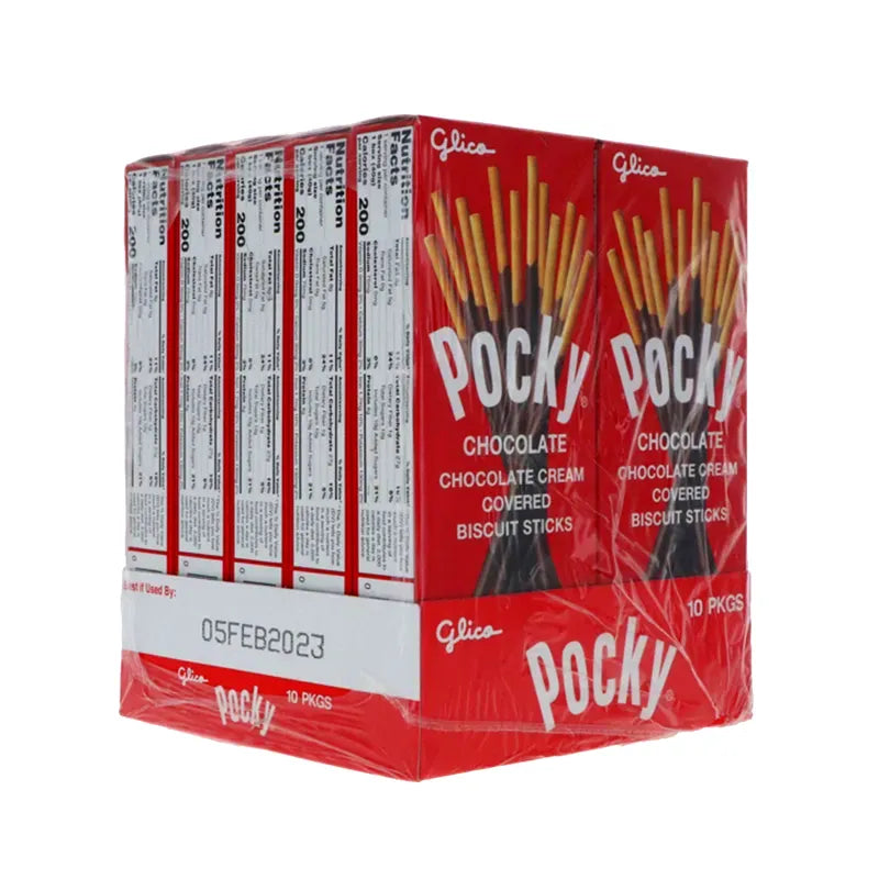 Glico Pocky Chocolate Covered Biscuit Stick 10 Count - 1.4 oz image 1