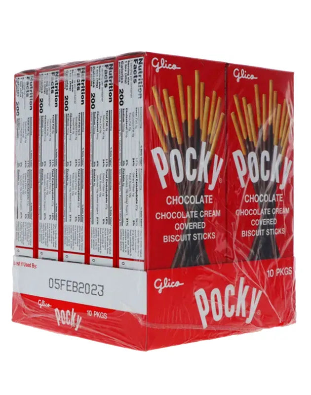 Glico Pocky Chocolate Covered Biscuit Stick 10 Count - 1.4 oz image 0