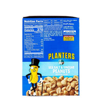 Planters Sea Salt & Vinegar Peanuts 10 Count - 2.25 oz image 1