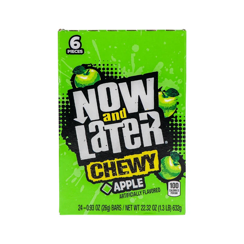 Now & Later 25c Chewy Apple Candy 24 Count - 6 Pieces image 0