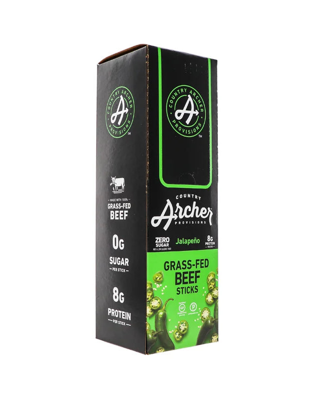 Country Archer Beef Stick Jalapeno 18 Count - 1 oz image 0