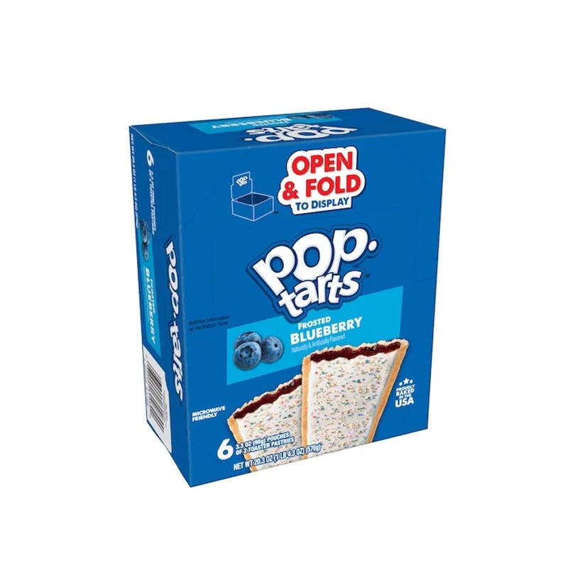 Kelloggs Pop-Tarts Frosted Blueberry Toaster Pastries 6 Count - 3.67 oz image 0