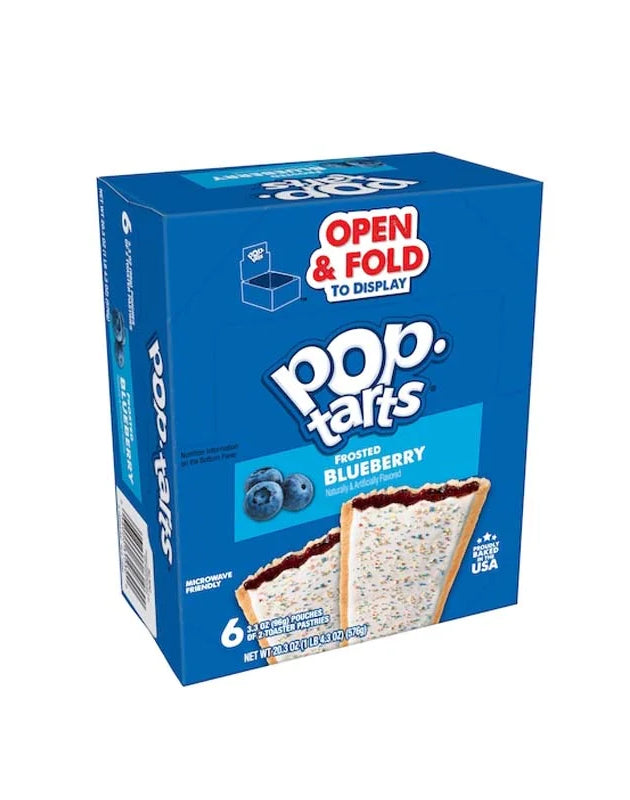 Kelloggs Pop-Tarts Frosted Blueberry Toaster Pastries 6 Count - 3.67 oz image 0