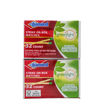 Diamond Green Light Strike Mini Matches 10 box - (Pack of 1) image 0