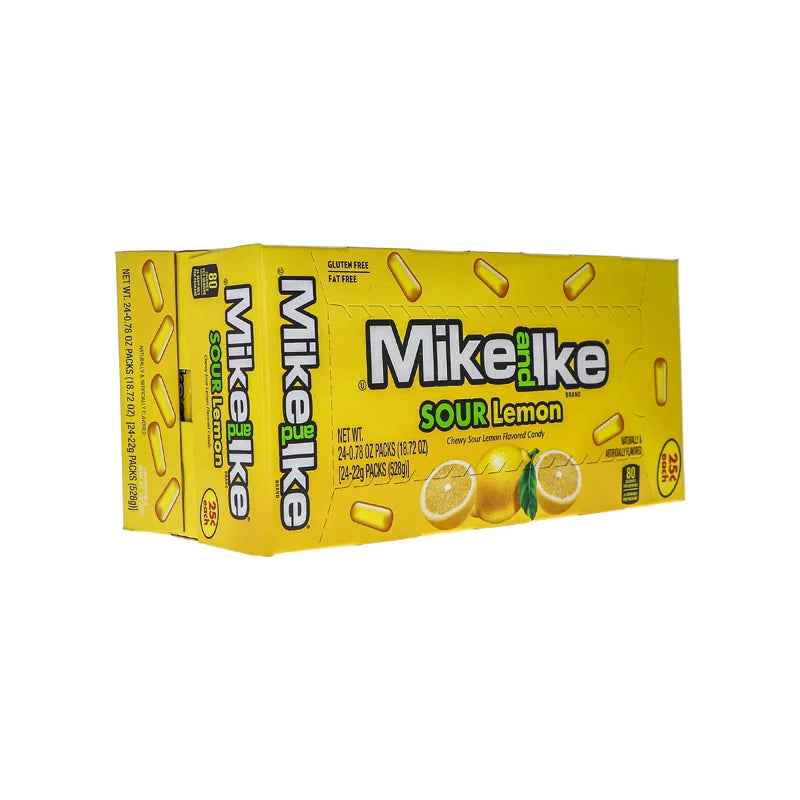 Mike And Ike 25c Sour Lemon Chewy Candies 24 Count - 0.78 oz image 1