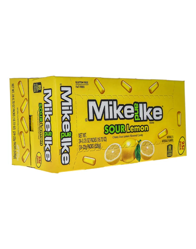 Mike And Ike 25c Sour Lemon Chewy Candies 24 Count - 0.78 oz image 0