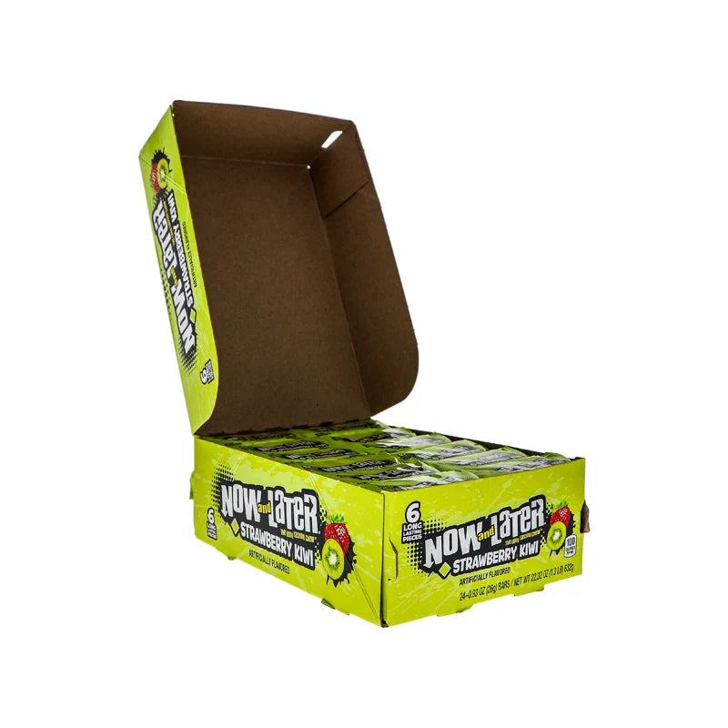 Now & Later Changemakers Strawberry Kiwi Candy 24 Count - 6 Pieces image 2