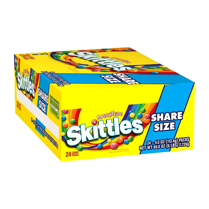 Skittles, King Size Brightside, Count 24 (4 oz) image 0