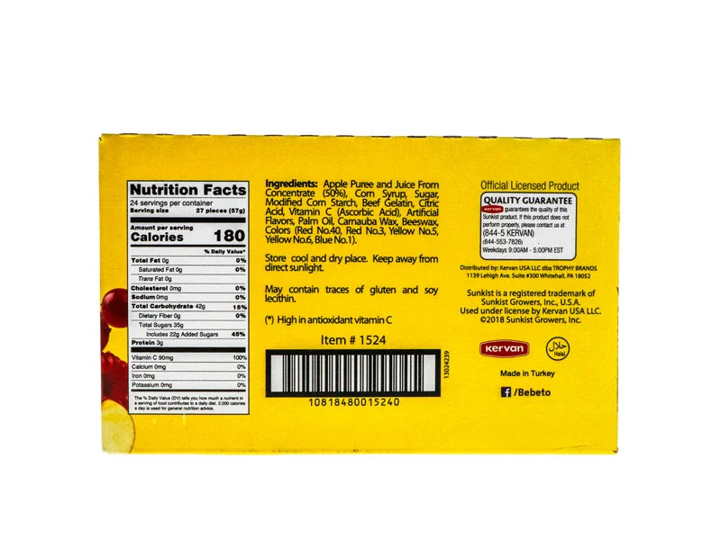 Sunkist Gummy Mix Fruit 24 Count - 2 oz image 2