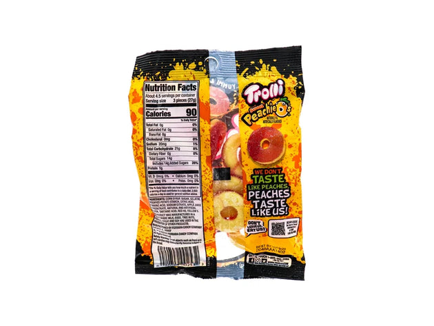 Trolli Peachie O's Gummy Rings 12 Count - 4.25 oz image 0