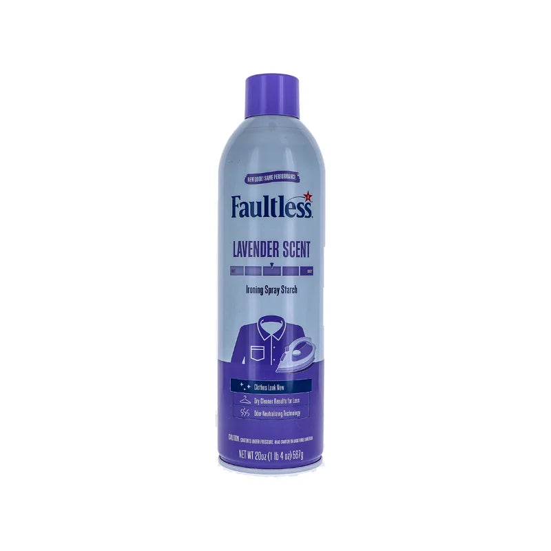 Faultless Heavy Starch - Fresh Lavender Scent Can - 20 oz image 0