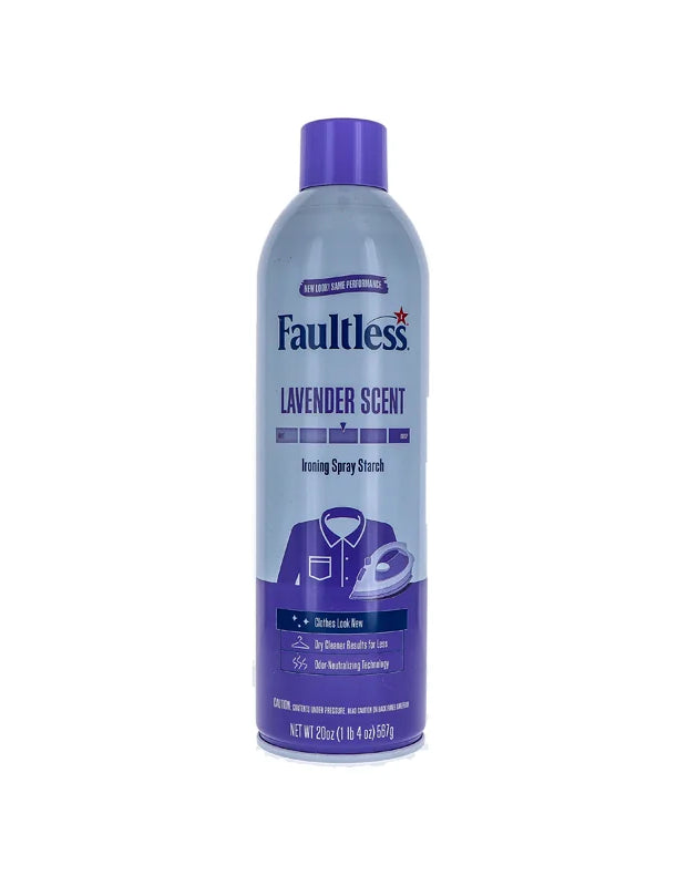 Faultless Heavy Starch - Fresh Lavender Scent Can - 20 oz image 0