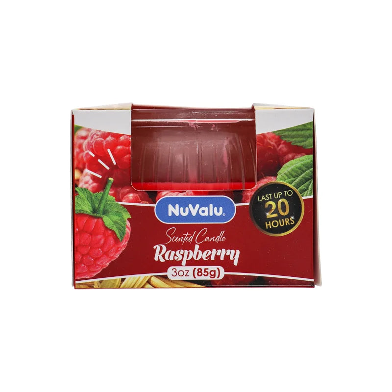 Nuvalu Candle Raspberry Scent - 3 oz image 0