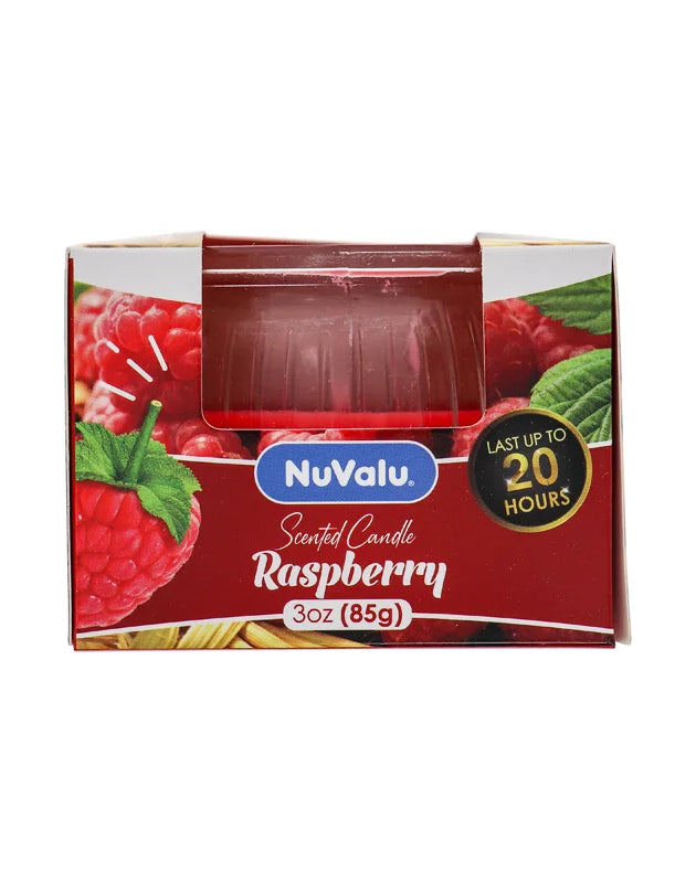 Nuvalu Candle Raspberry Scent - 3 oz image 0