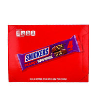 Snickers Peanut Brownie Squares King-Size Chocolate Candy Bar (24 Count) - 2.4 oz image 0