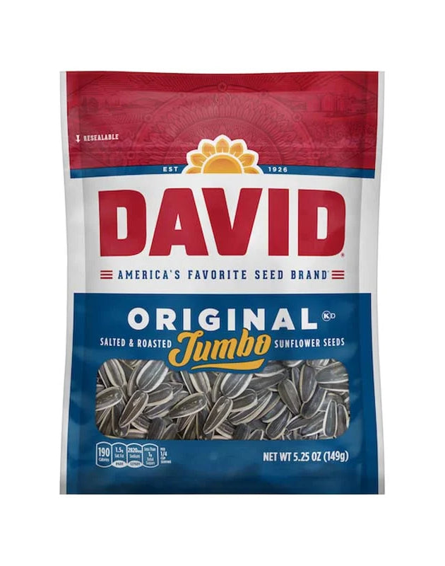 David Sunflower Seeds Original Jumbo 12 Count - 5.25 oz image 0