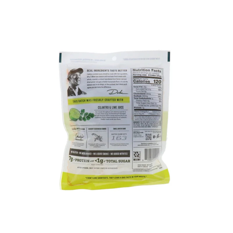 Duke's Chorizo & Lime Smoked Shorty Sausages 5 oz image 1