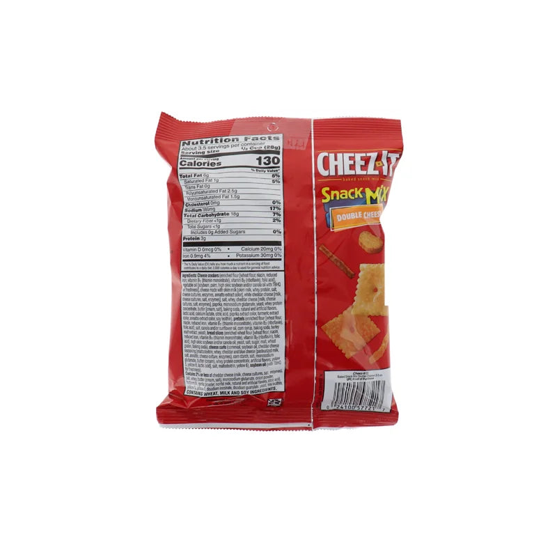 Cheez-It Snack Mix, Double Cheese 6 Count - 3.5 oz image 1