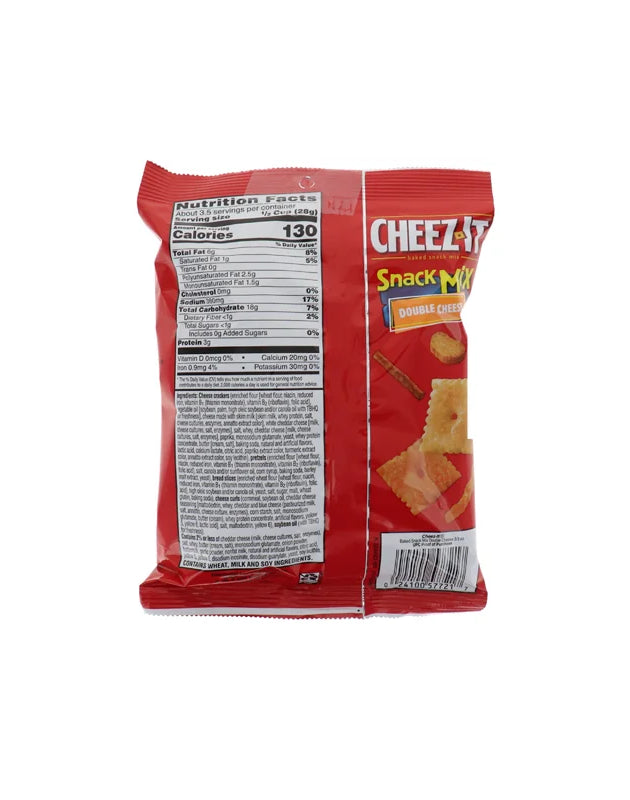 Cheez-It Snack Mix, Double Cheese 6 Count - 3.5 oz image 0
