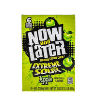 Now & Later Changemakers Bars Xtreme Sour Apple 24 Count - 6 Pieces image 0