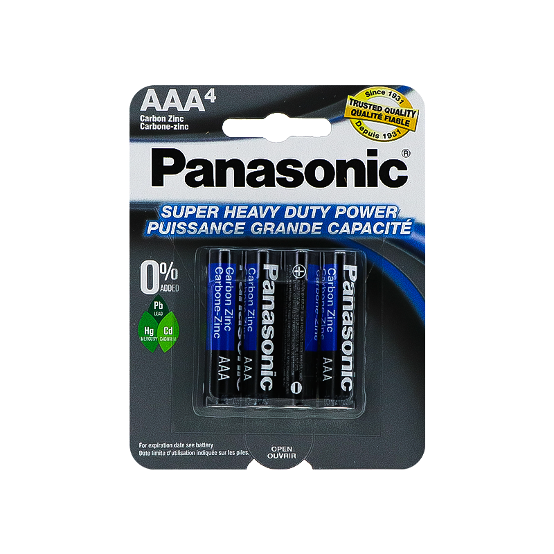 Panasonic AAA Batteries (Pack of 4) image 0