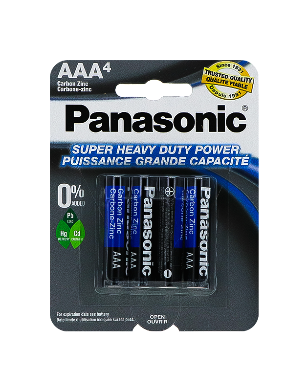 Panasonic AAA Batteries (Pack of 4) image 0