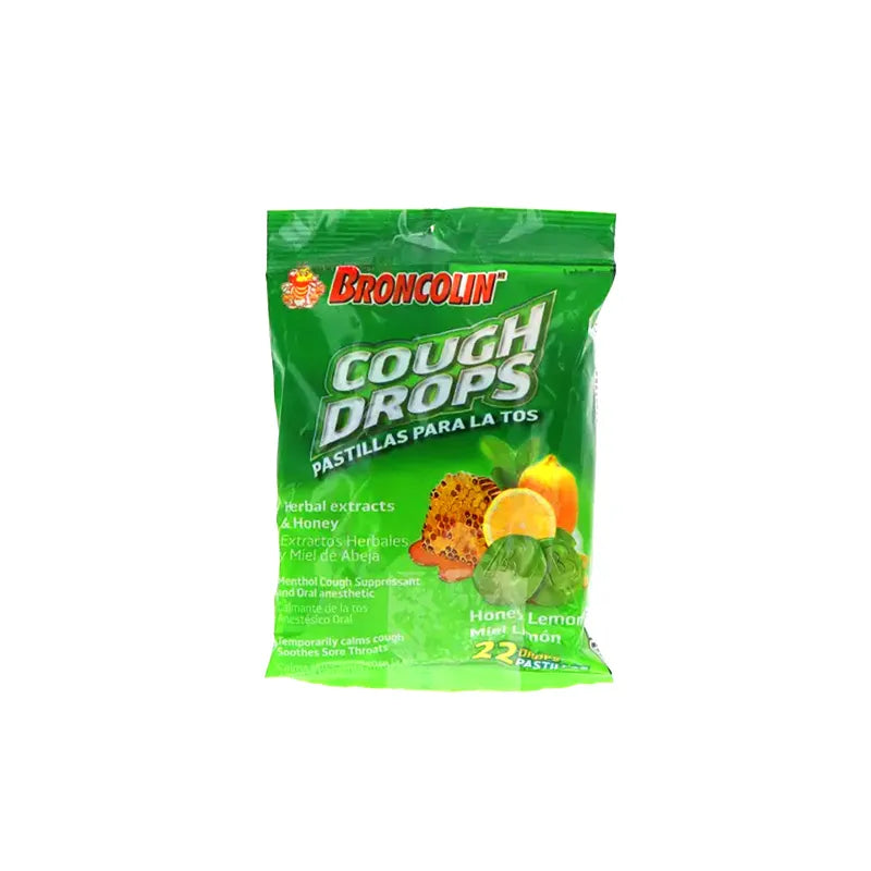Broncolin Herbal Honey Lemon Hard Candy - Bag 1.9 oz image 0
