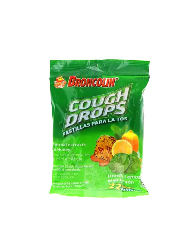 Broncolin Herbal Honey Lemon Hard Candy - Bag 1.9 oz image 0