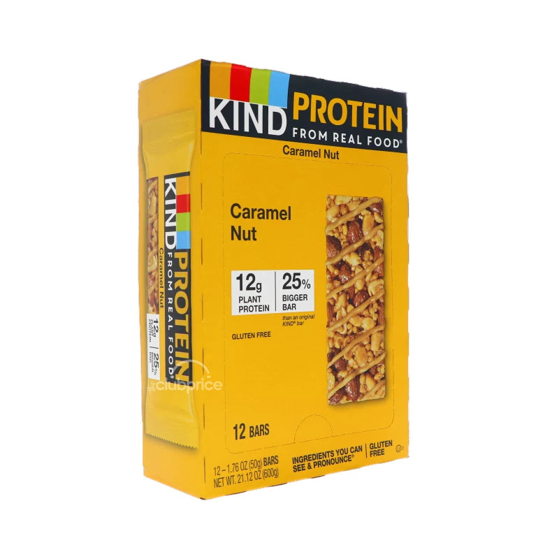 Kind Protein Toasted Caramel Nut Bar 12 Count - 1.76 oz image 1