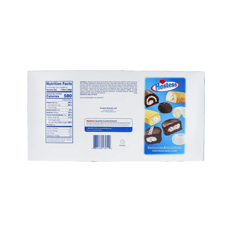 Hostess Jumbo Honey Bun Iced 6 Count - 4.75 oz image 2