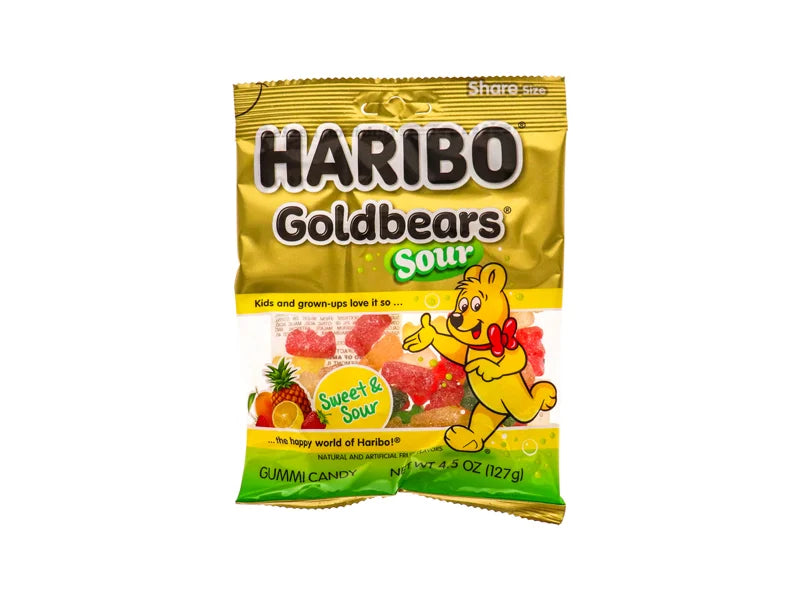 Haribo Sour Gold-Bears Gummi Candy 12 Count - 4.5 oz image 0