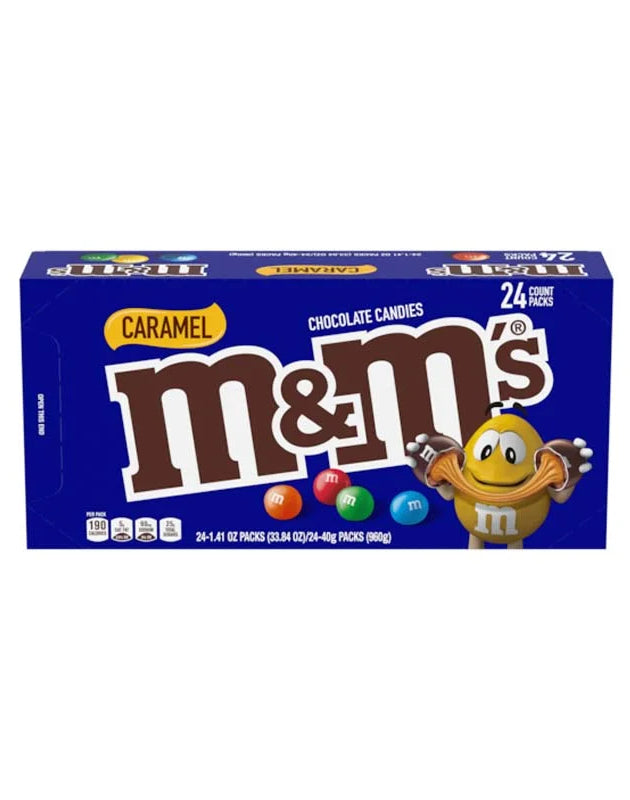 M&M's Caramel Chocolate Candy Box 24 Count - 1.41 Oz image 0