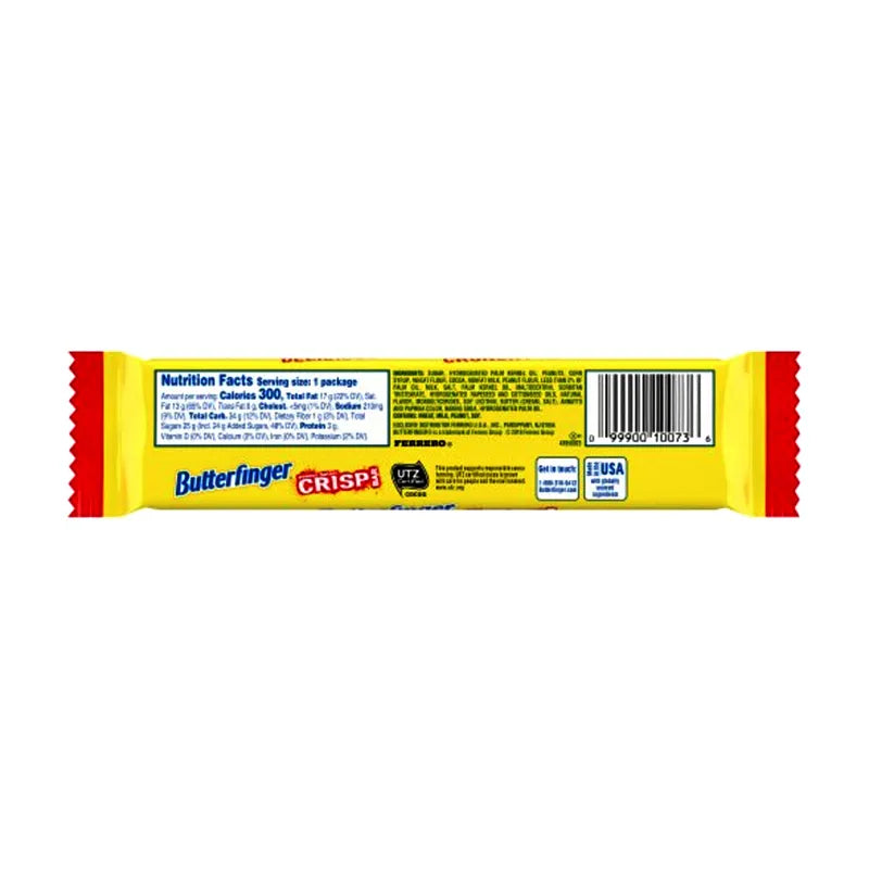 Butterfinger King Size Peanut Butter Crisp Bar 18 Count - 2.01 oz image 2