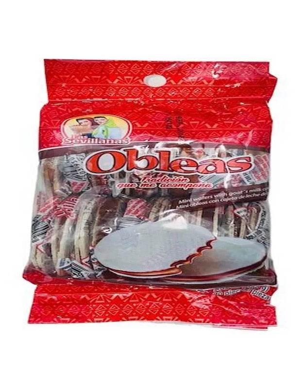 Las Sevillanas Obleas Mini Wafers with Goat Milk Candy 20 Count image 0